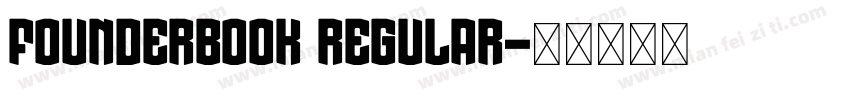 FounderBook Regular字体转换